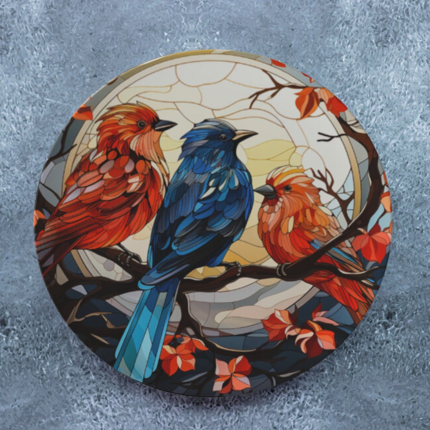 Winter Bird Bone China Plate