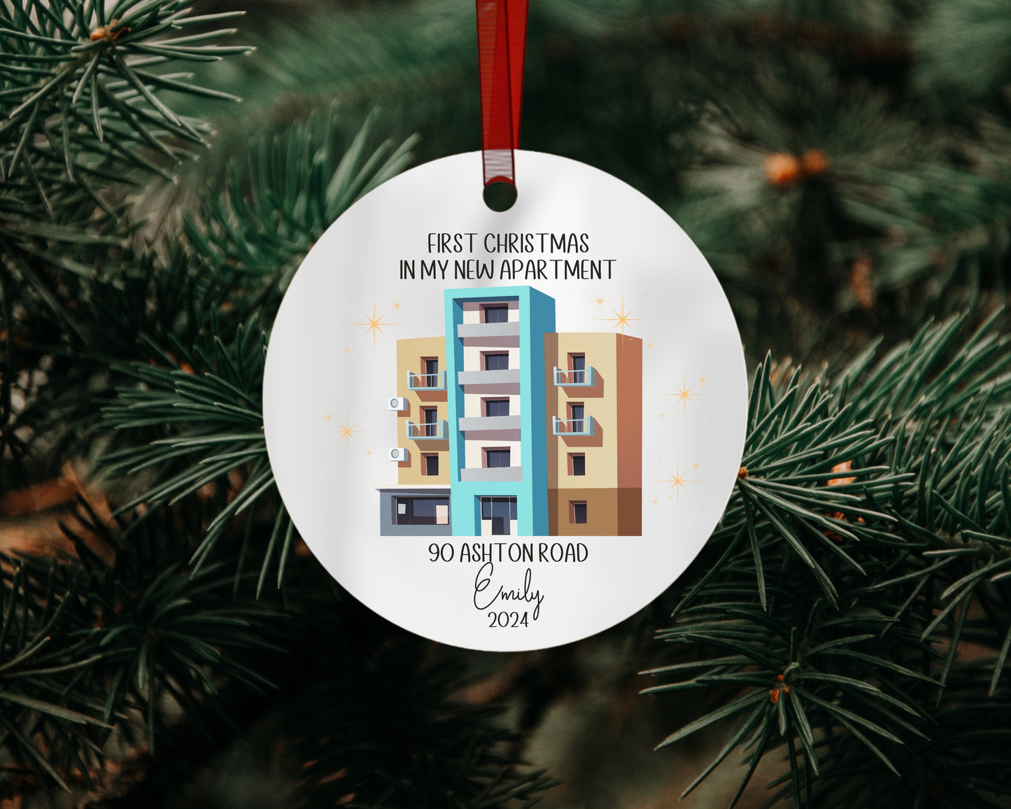Personalized First Apartment Gift First Apartment Christmas Ornament