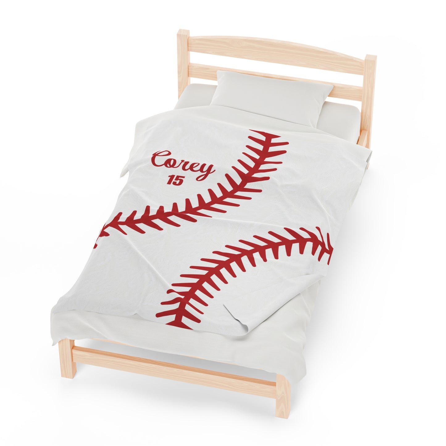Custom Baseball Blanket With Name Personalized Baseball Gift