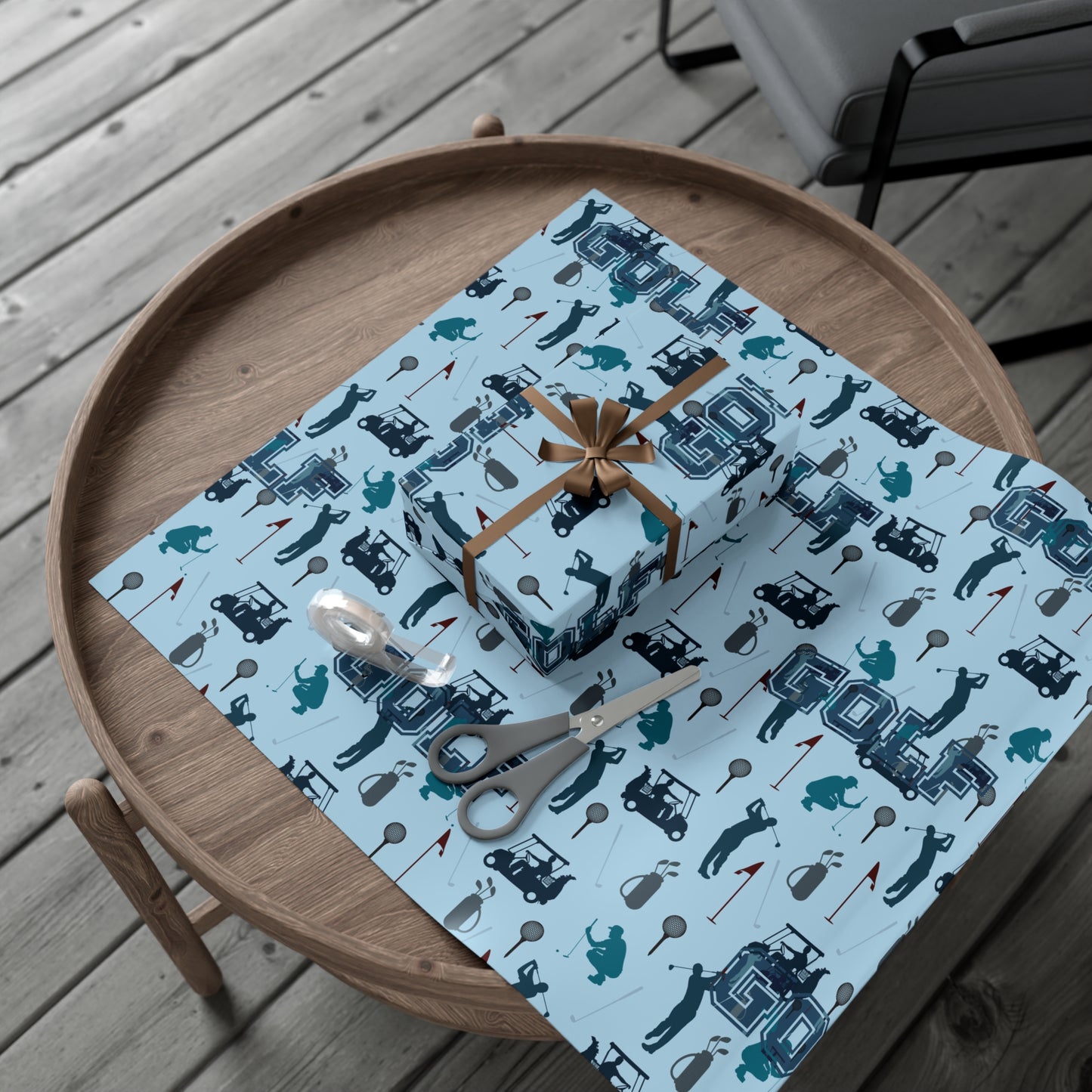 Golf Gift Wrap Paper