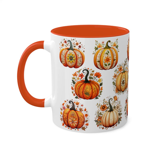 Pumpkin Coffee Mug Halloween Kitchen Decor Farmhouse Decor Halloween Coffee Mug Fall Mug Halloween Gift For Her Autumn Mug Halloween Decor