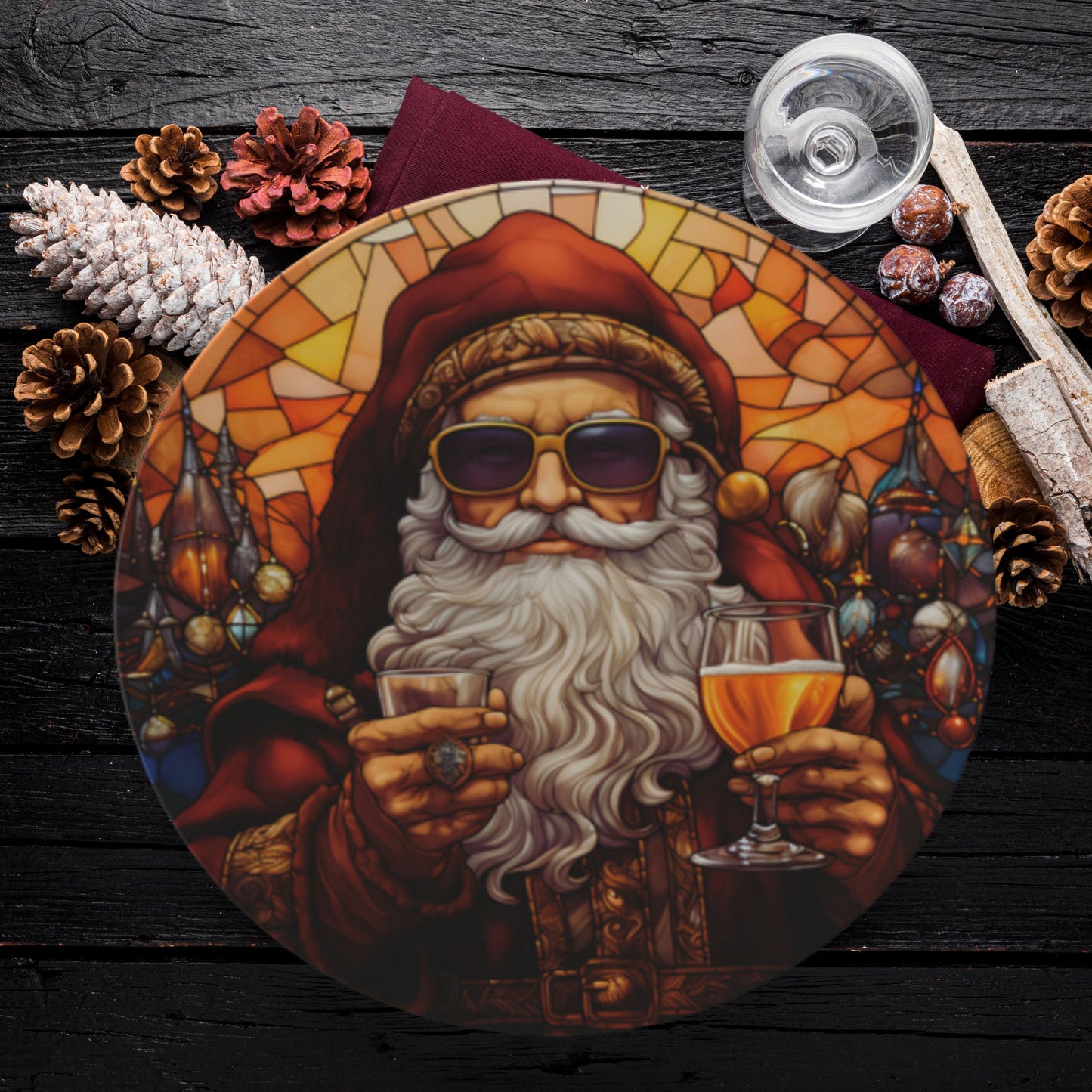 Cool Santa Bone China Plate