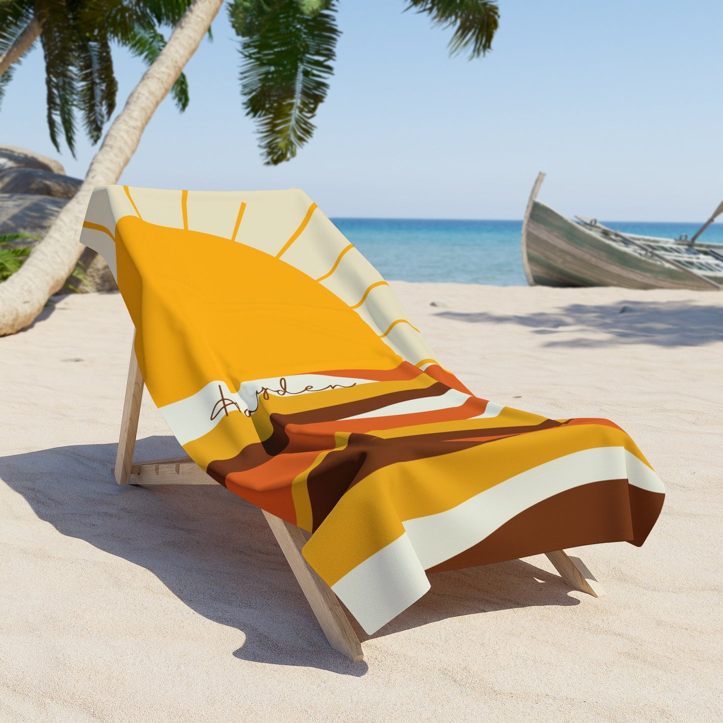 Personalized Beach Towel Custom Summer Gift