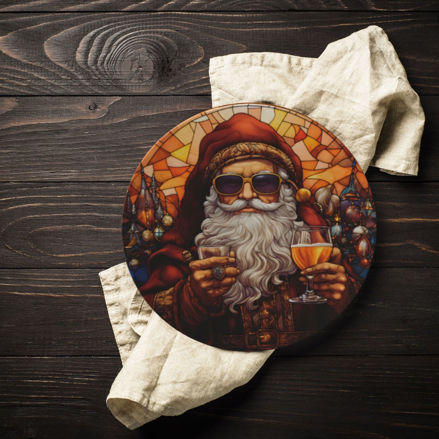 Cool Santa Bone China Plate