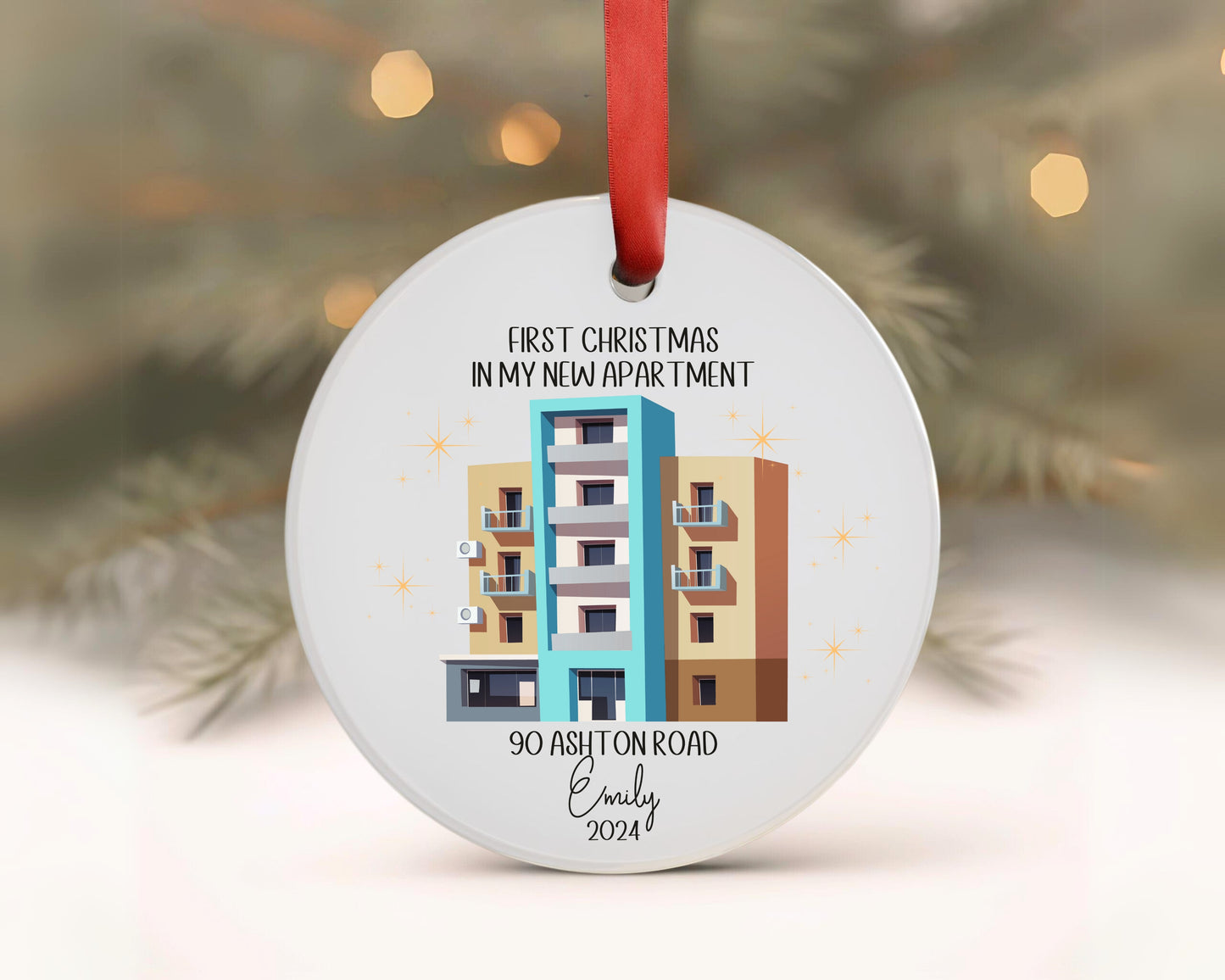 Personalized First Apartment Gift First Apartment Christmas Ornament
