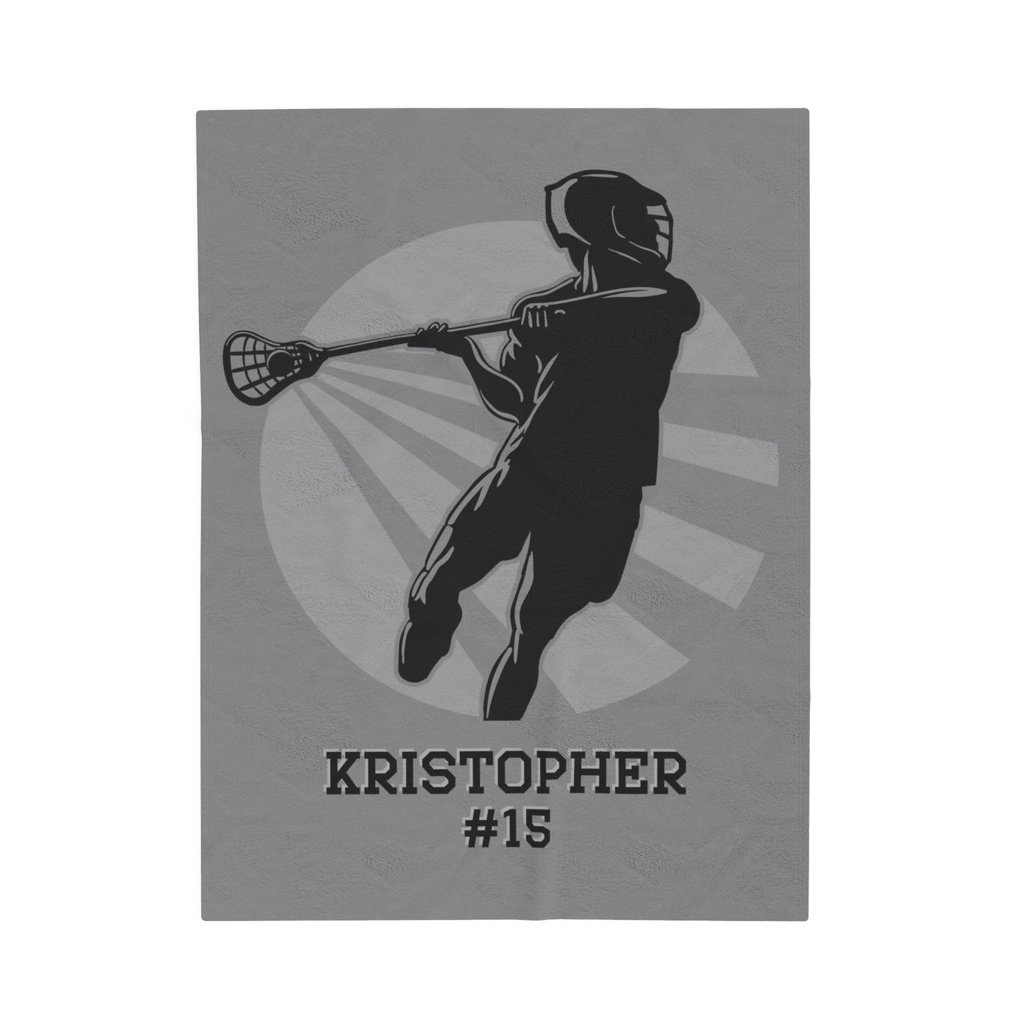 Custom Lacrosse Blanket Personalized Lacrosse Gift
