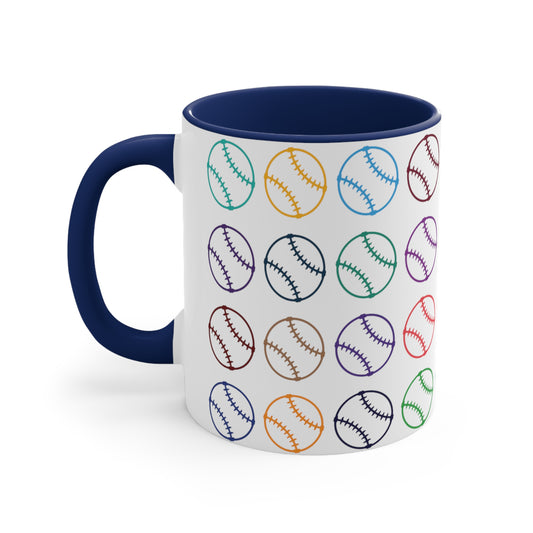 11 oz Ceramic Baseball Coffee Mug