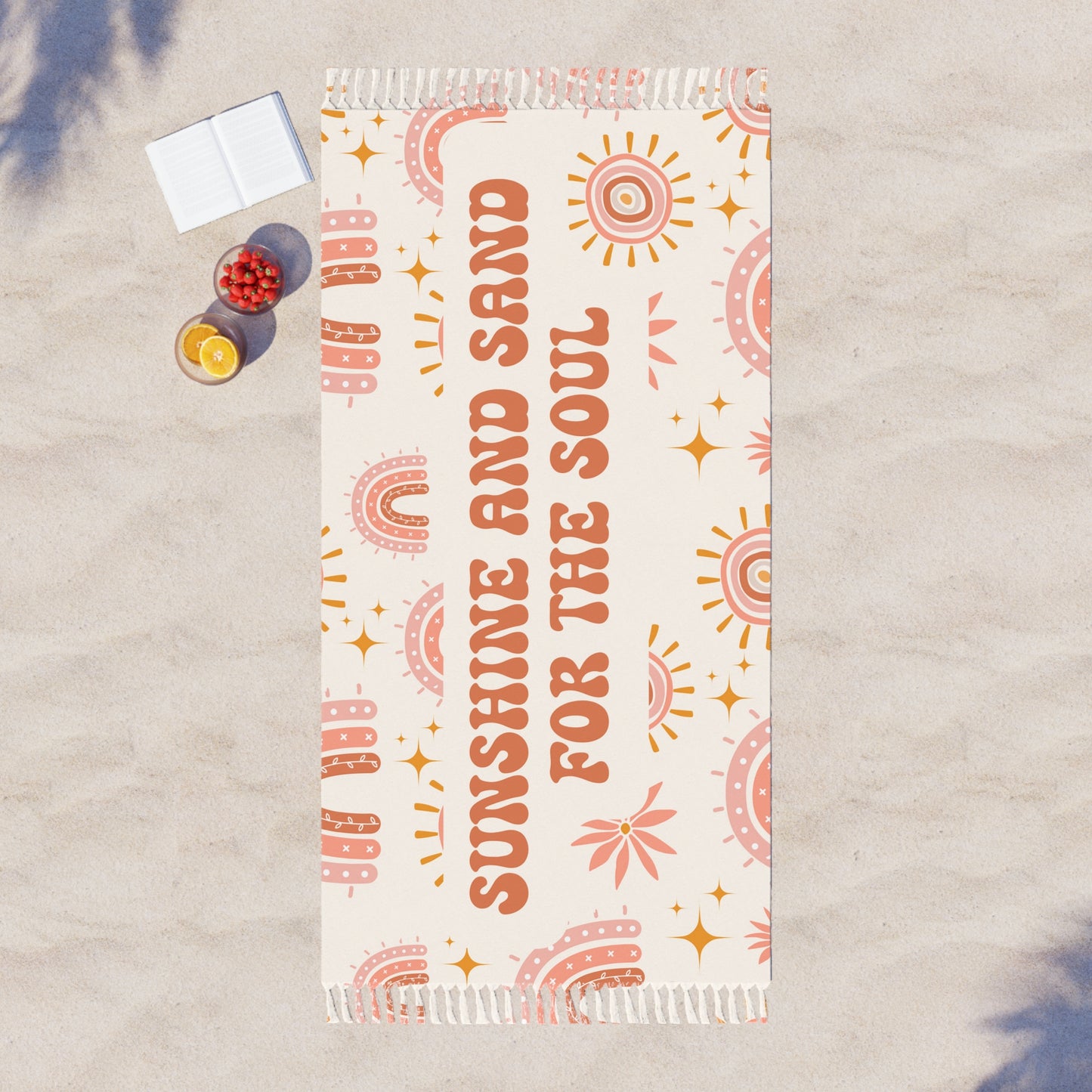 Boho Beach Cloth Gift for Her Rainbow Towel Pastel Summer Towel Beach Lover Gift Pool Towel Summer Vacation Towel Large Beach Towel