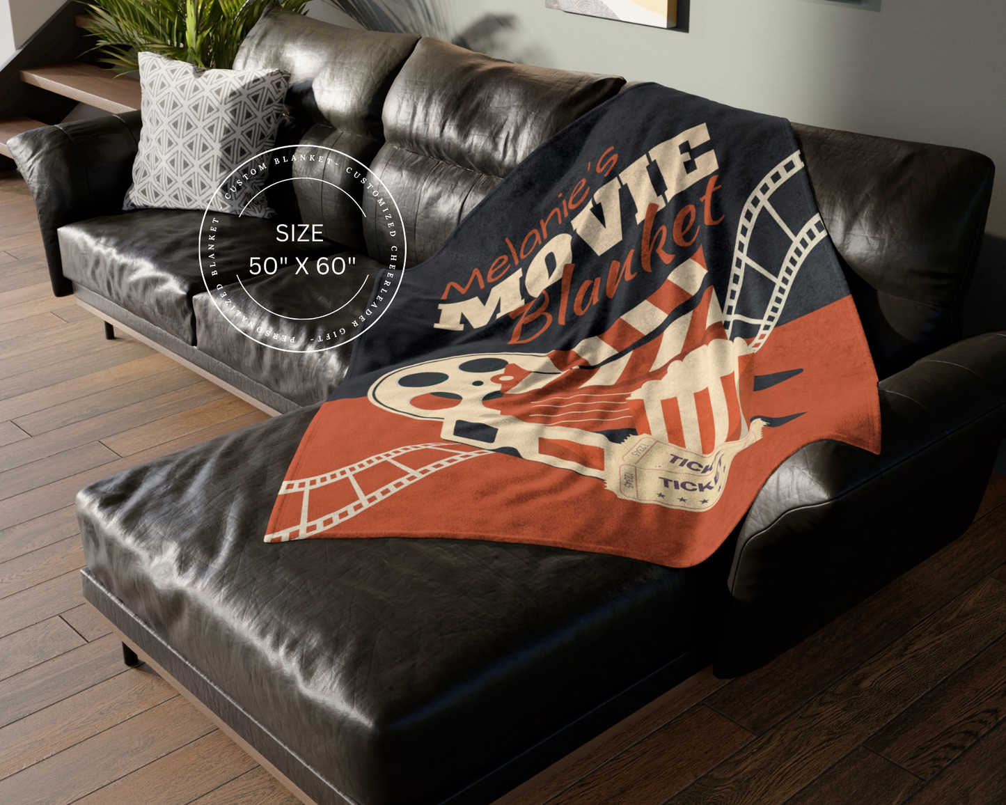 Personalized Movie Night Blanket