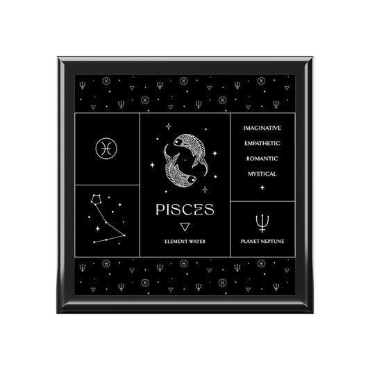 Pisces Jewelry Organizer Keepsake Box