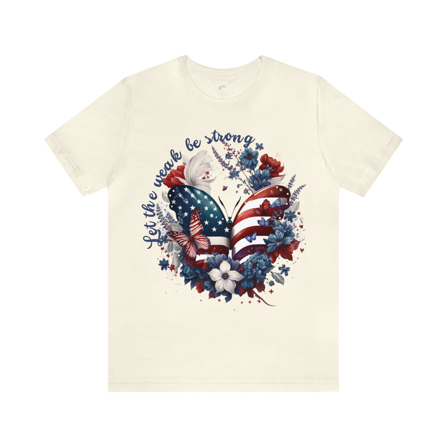 Women’s Patriotic Shirt Butterfly Fourth of July Shirt Majestic Butterfly Shirt for Independence Day Inspiring Tshirt July 4th Gift for Her