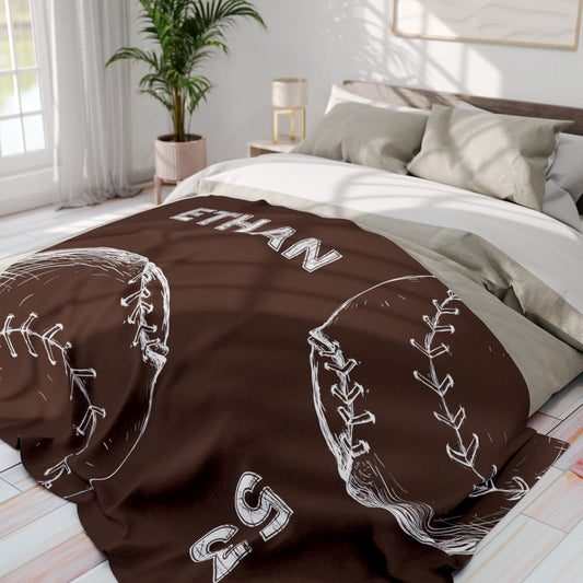 Custom Baseball Blanket