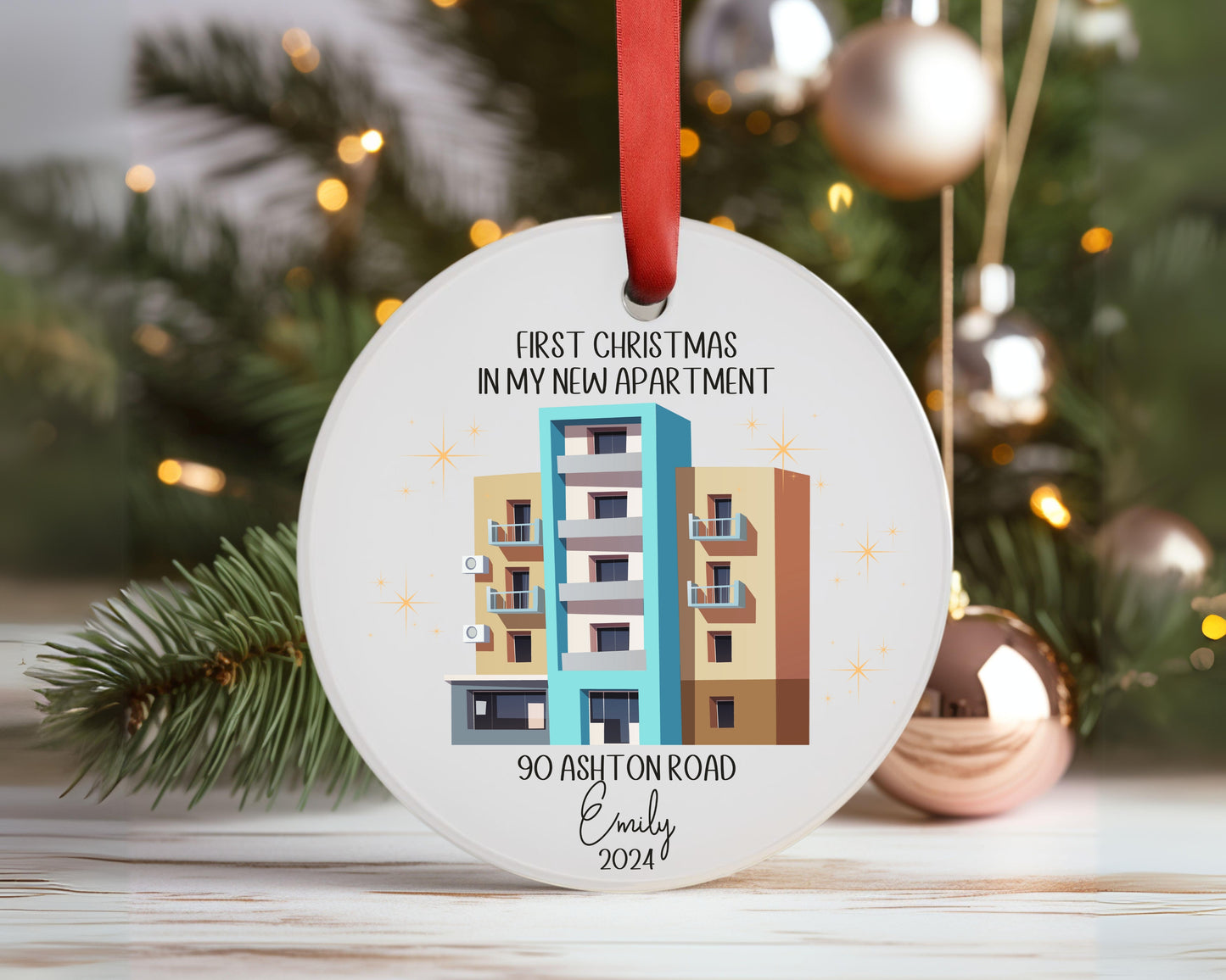 Personalized First Apartment Gift First Apartment Christmas Ornament