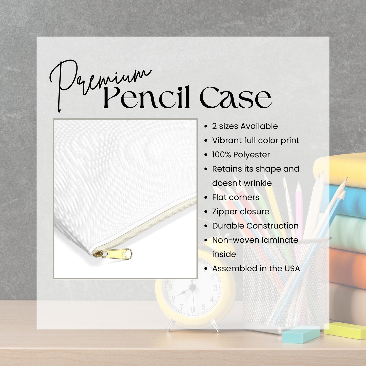 Cute Personalized Boho Rainbow Pencil Case Back to School Gift