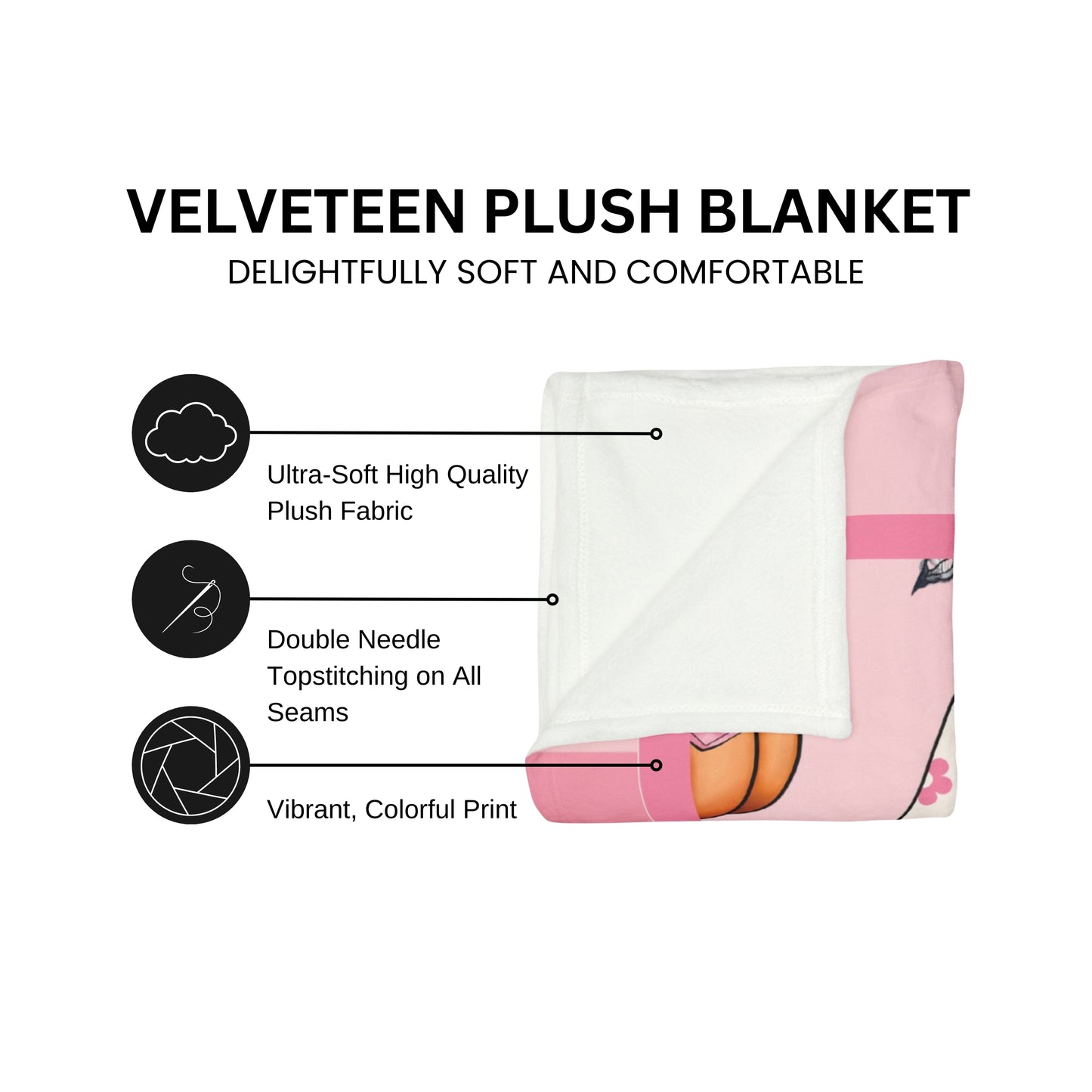 Halloween Ghost Coquette Blanket Pink Halloween Decor