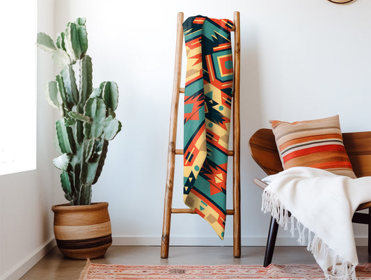 Personalized Aztec Blanket Customized Western Blanket