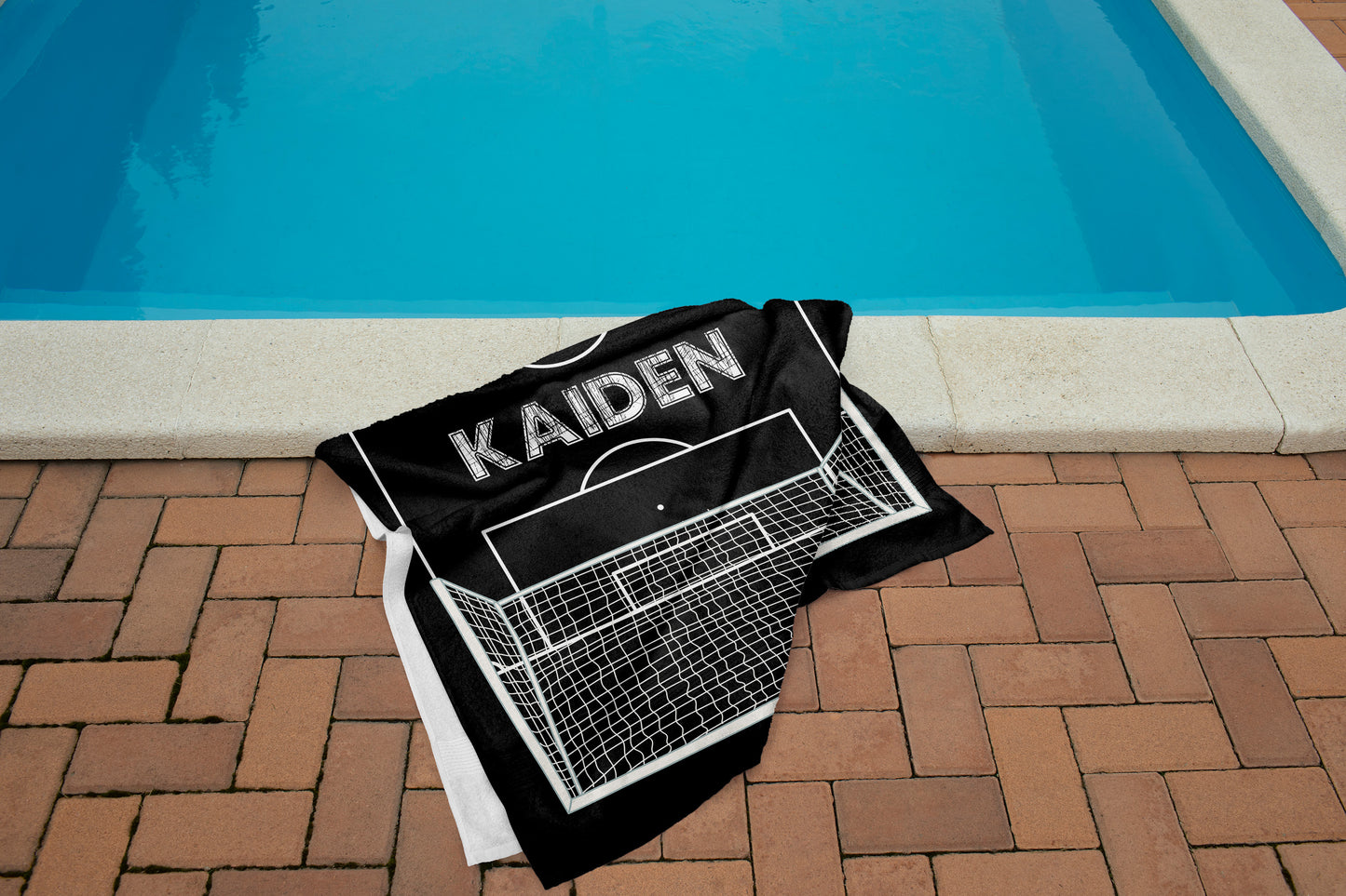 Custom Soccer Beach Towel Soccer Player Gift
