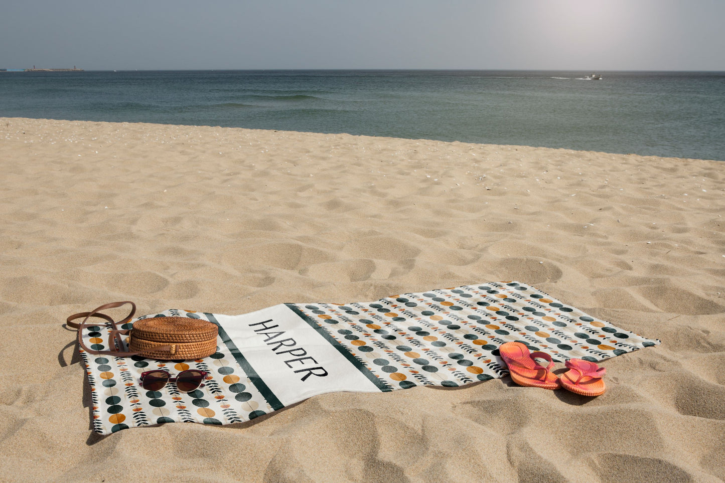 Personalized Beach Towel Custom Summer Gift