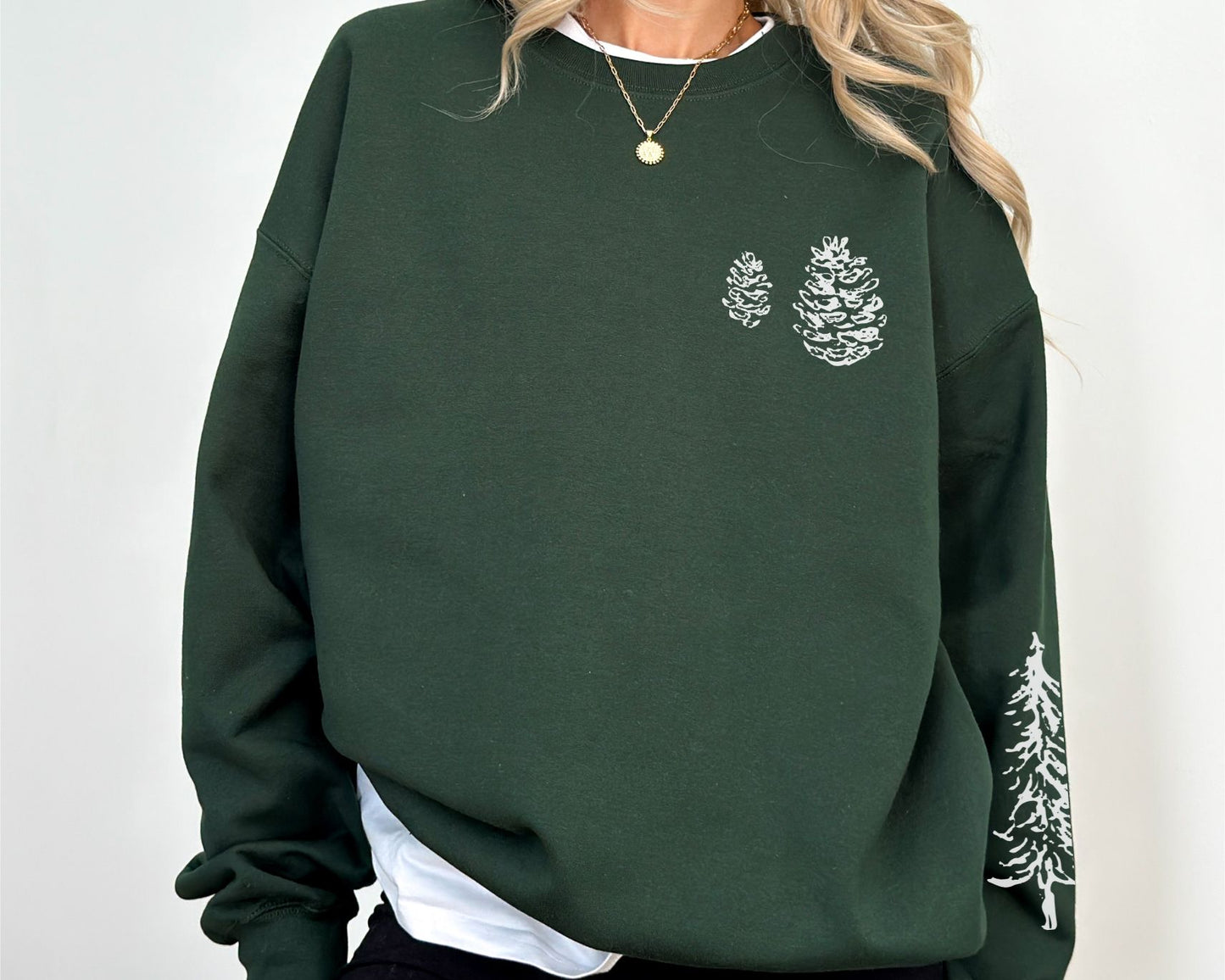 Winter Pine Sweatshirt Nature Lover Gift