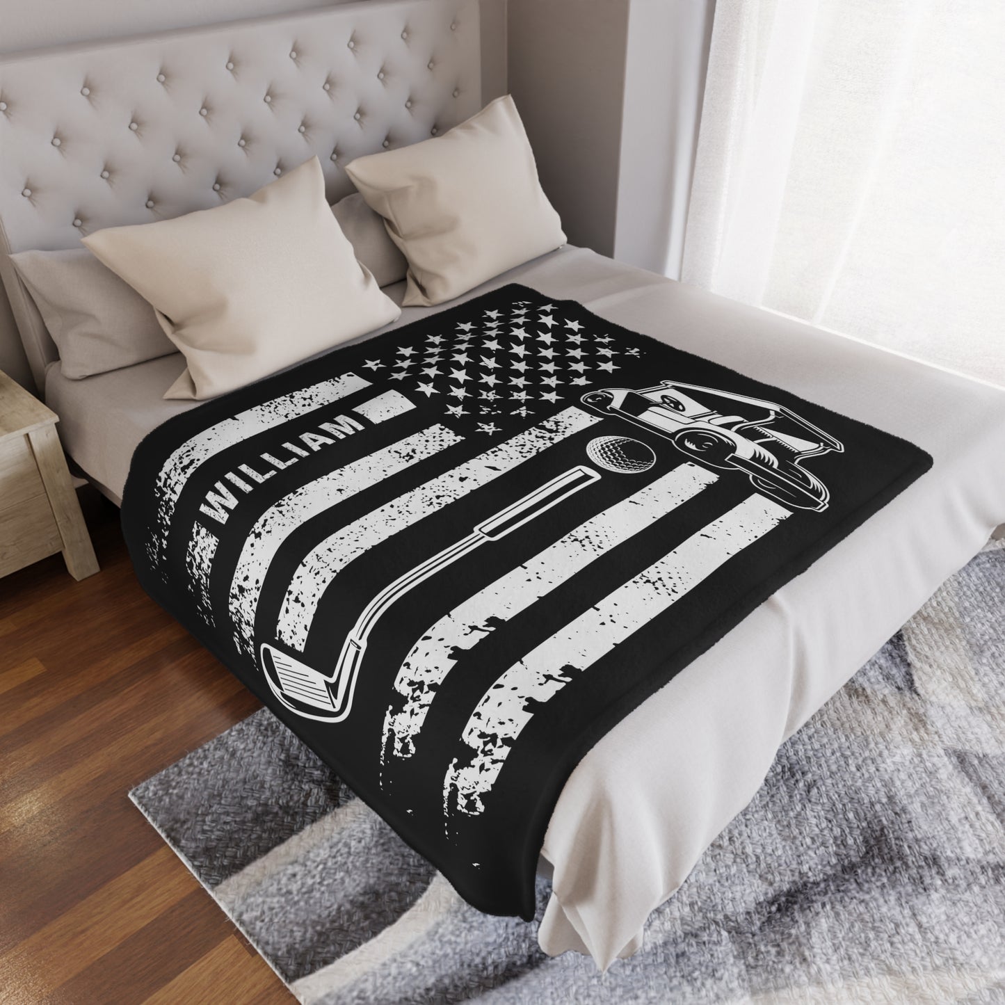 Personalized Golf Blanket Gift for Golfer