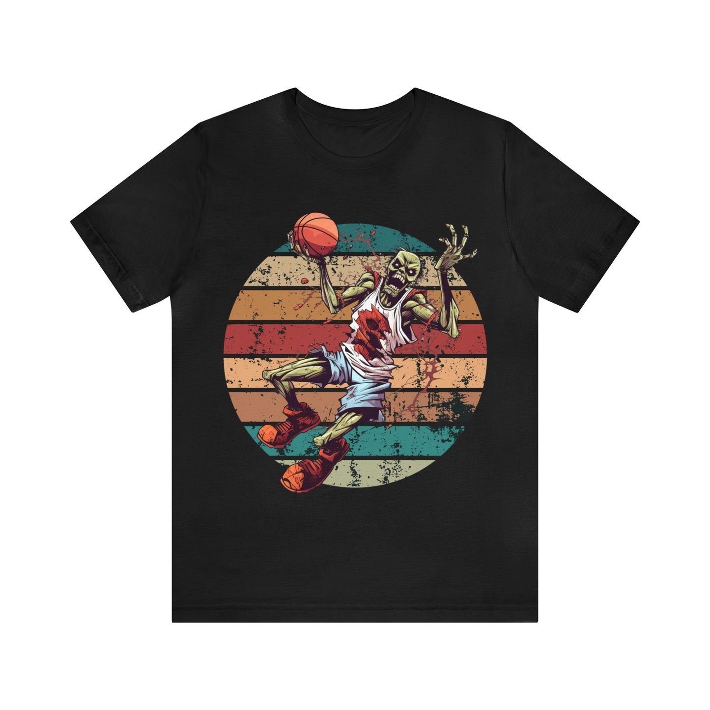 Zombie Basketball Halloween Shirt For Men