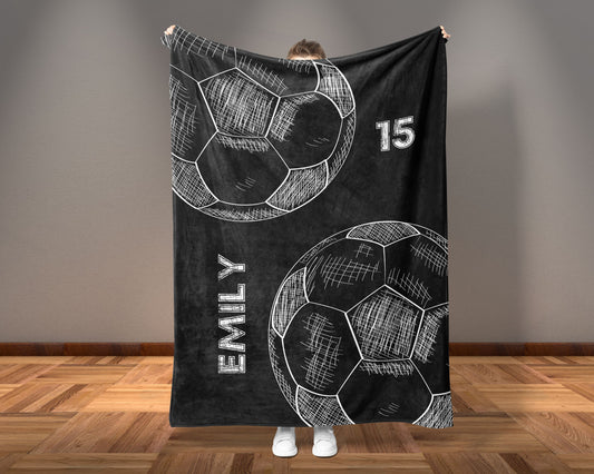 Personalized Soccer Blanket
