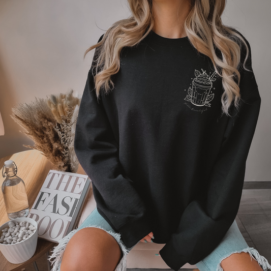 Inspirational Pumpkin Spice Sweatshirt, Thankful Grateful Blessed Sweatshirt Pumpkin Spice Latte Sweatshirt Fall Coffee Lover Sweatshirt