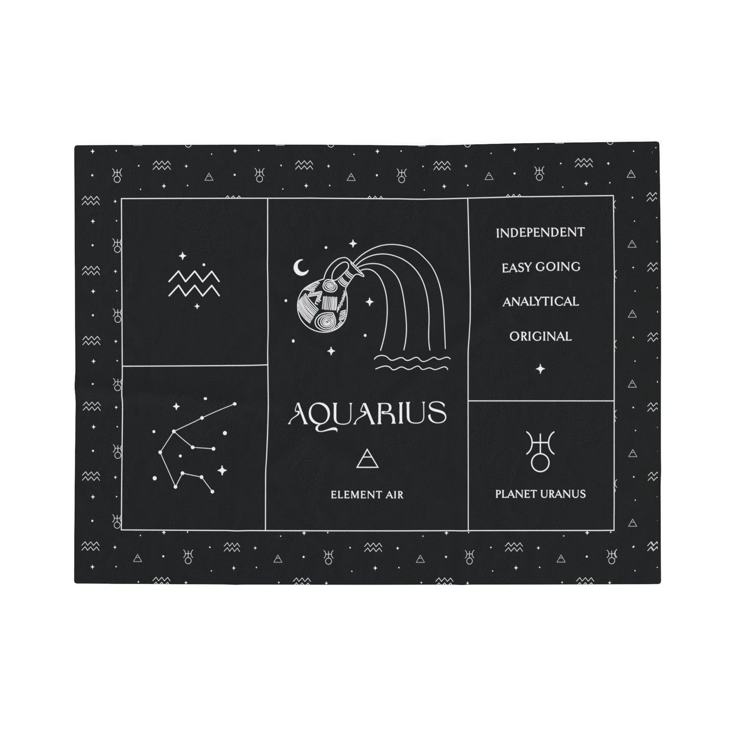 Aquarius Zodiac Blanket