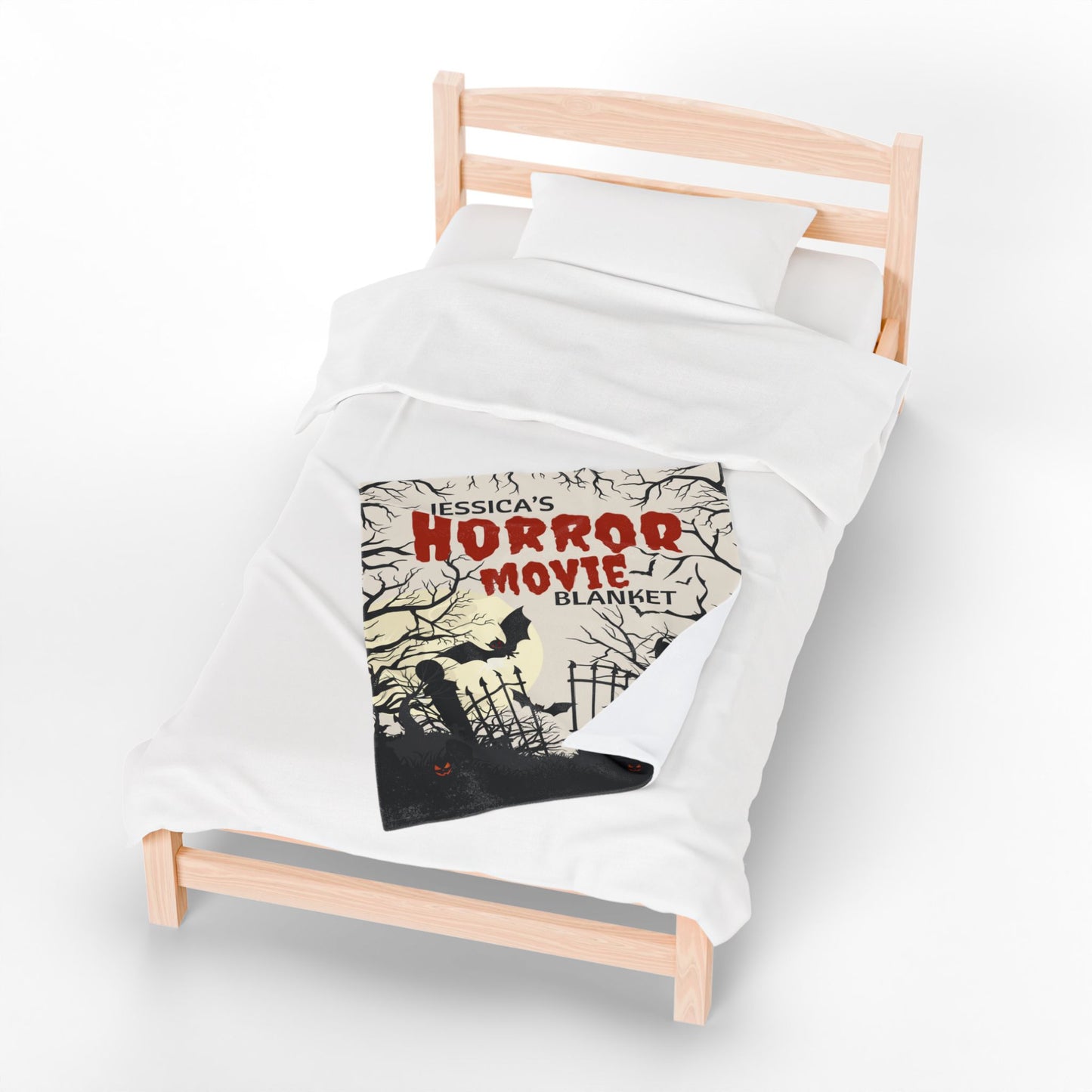 Personalized Horror Movie Blanket