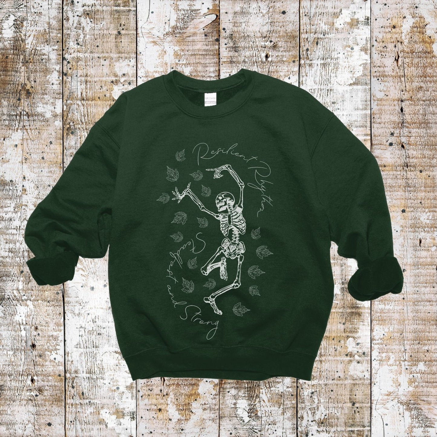 Halloween Dancing Skeleton Sweatshirt, Women Inspirational Shirt Halloween Shirt Cute Fall Sweatshirt Graphic T-Shirt Ladies Halloween Shirt