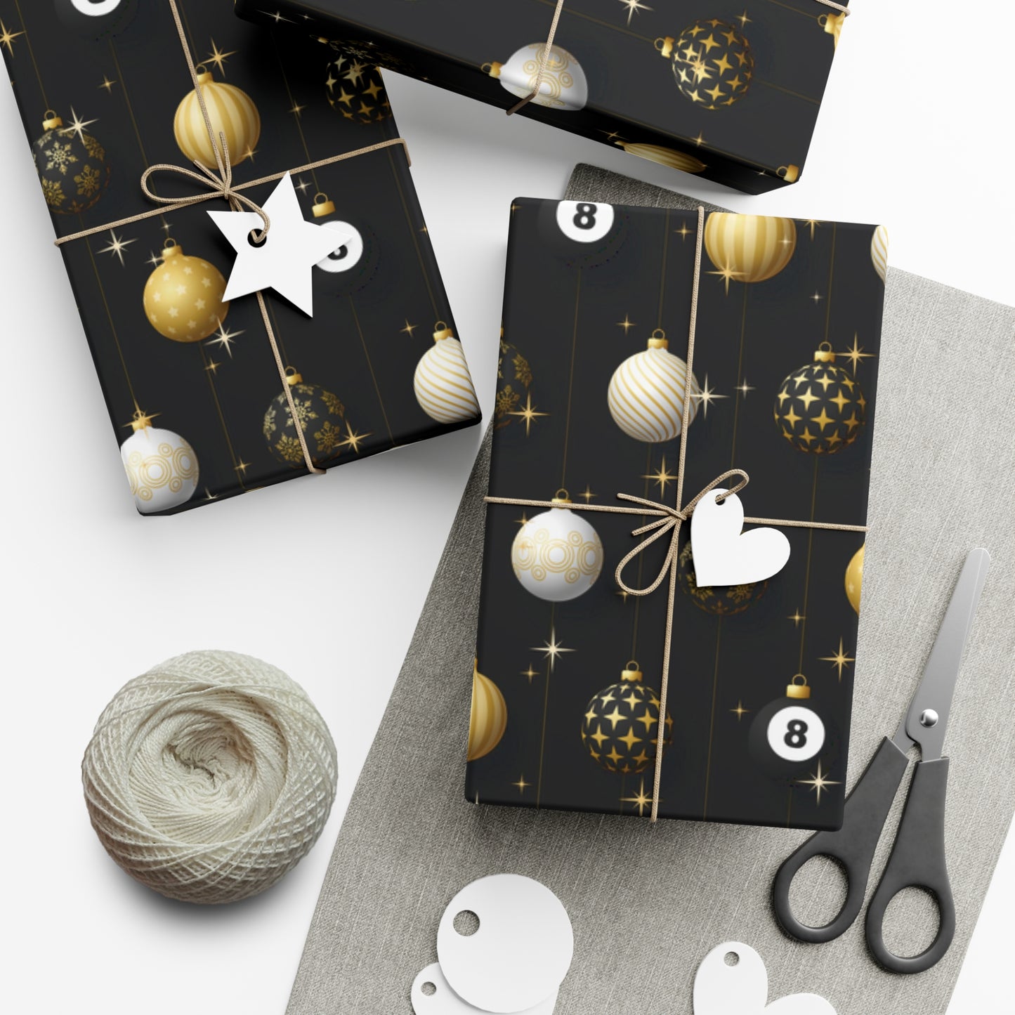 Billiards Christmas Wrapping Paper