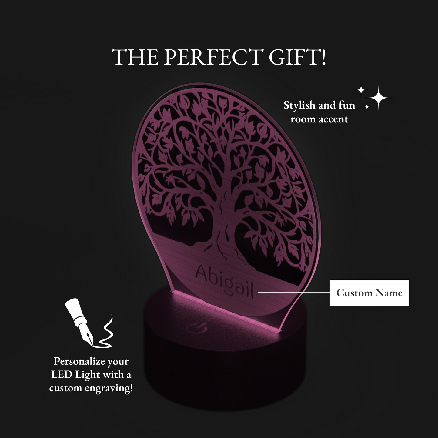 Personalized Tree Name Nightlight Tree of Life Spiritual Gift
