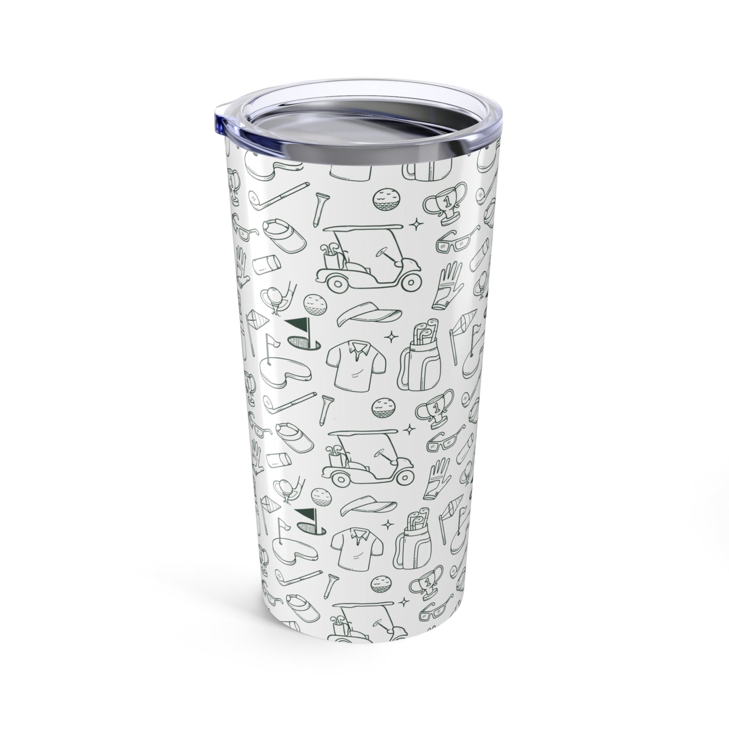 Hand Drawn Doodle Golf Tumbler