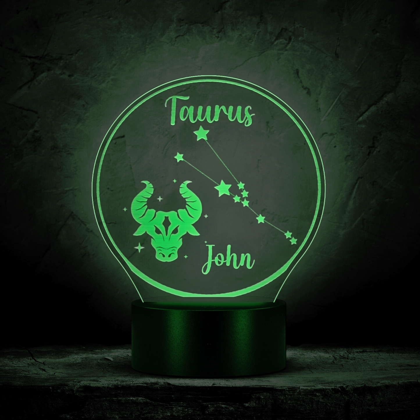 Personalized Taurus LED Light Taurus Gift Ideas