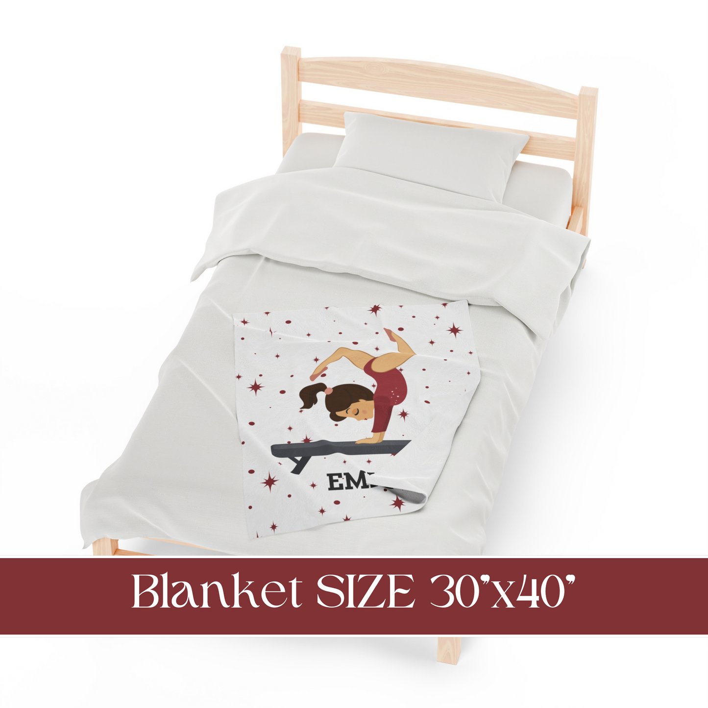 Personalized Gymnast Blanket Gymnastics Gifts For Girls