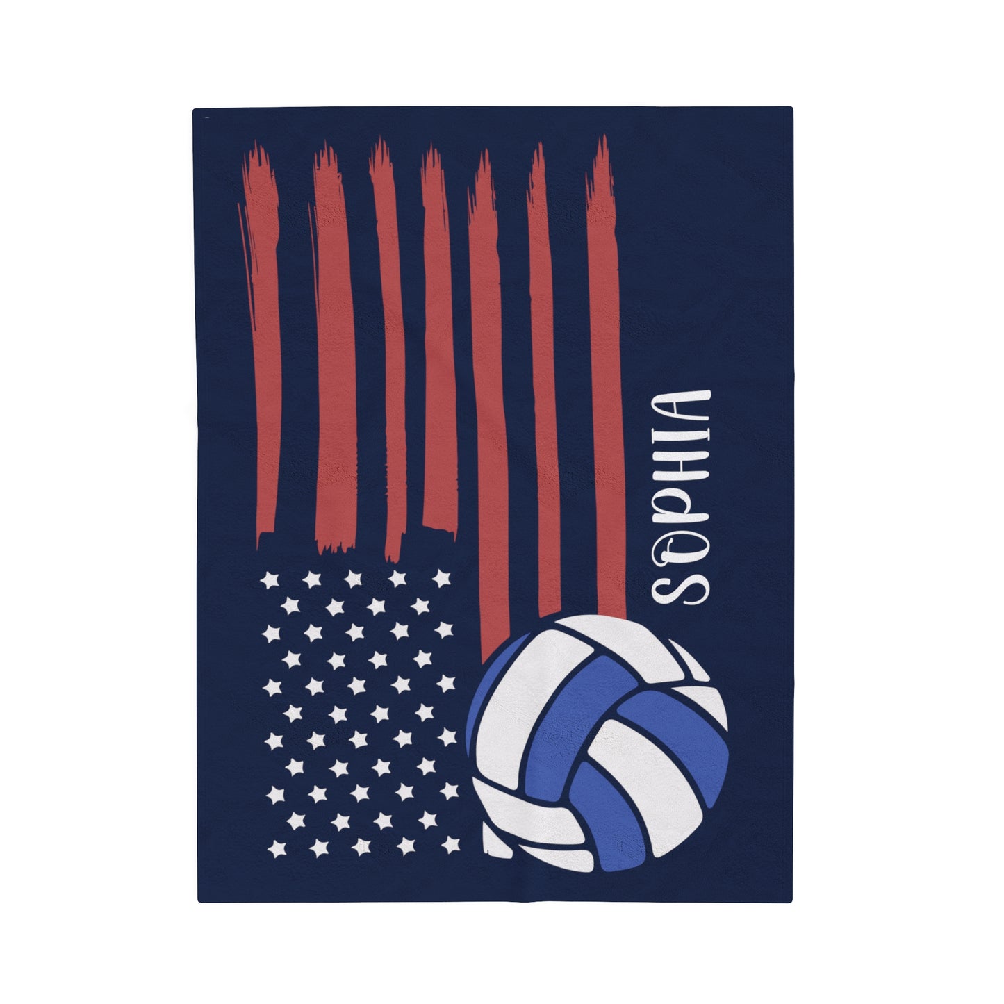 Custom Volleyball Blanket Personalized Volleyball Gift