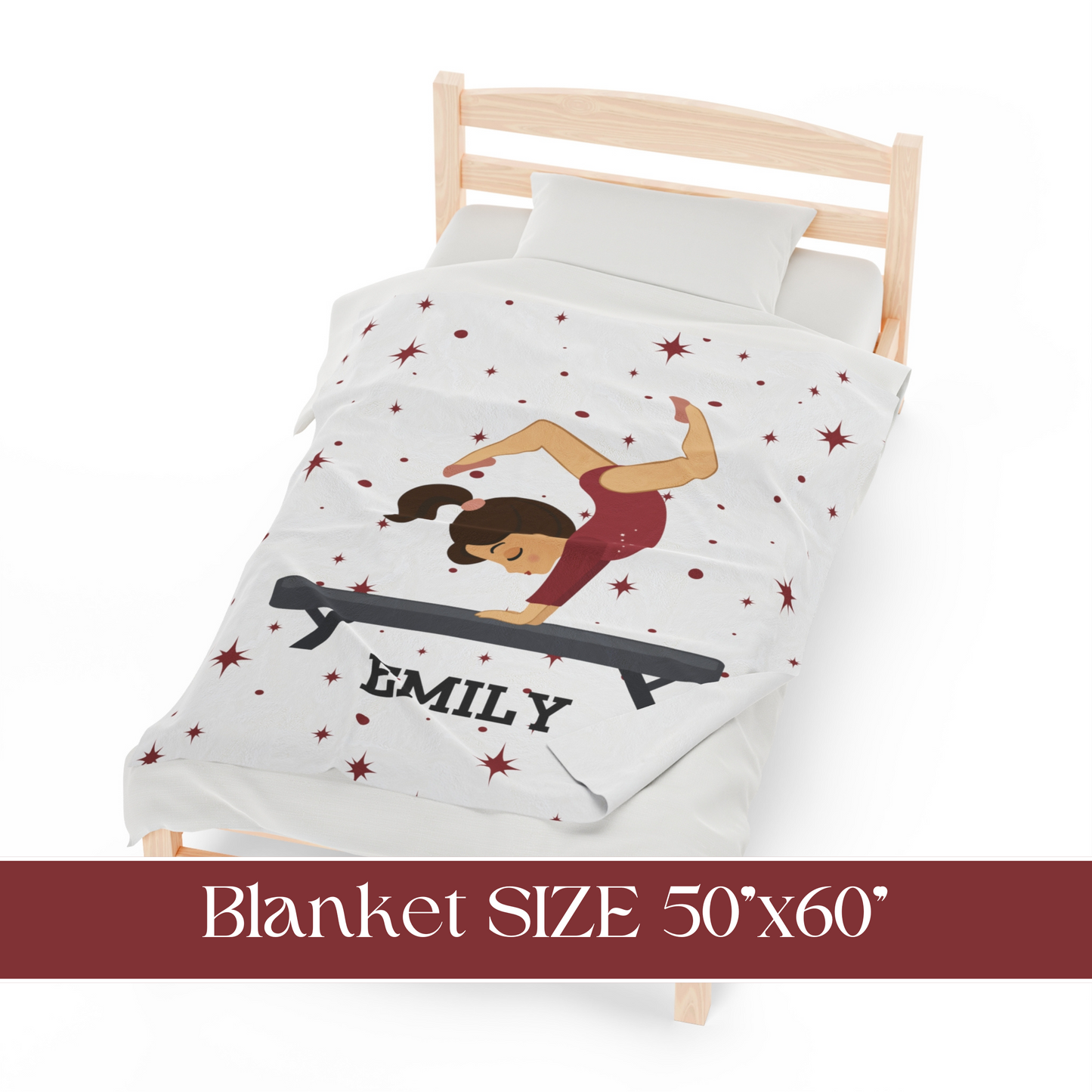 Personalized Gymnast Blanket Gymnastics Gifts For Girls