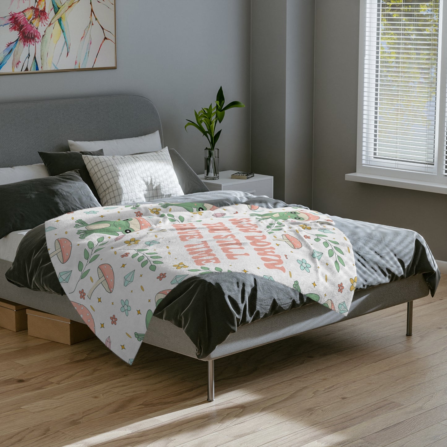 Frog Cottagecore Blanket Soft Cozy Fall Blanket Pastel Sofa Throw Blanket Aesthetic Cottagecore Blanket