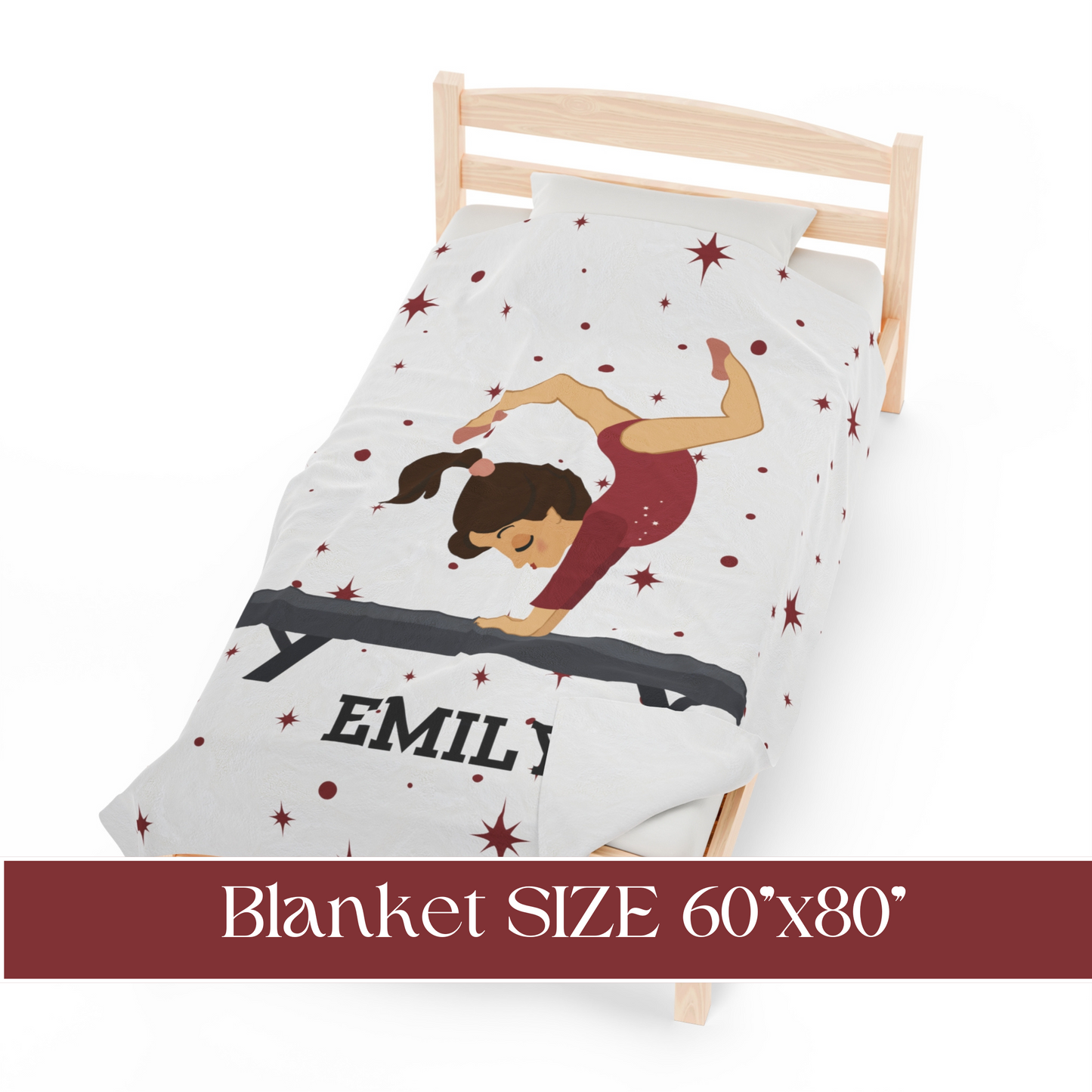 Personalized Gymnast Blanket Gymnastics Gifts For Girls