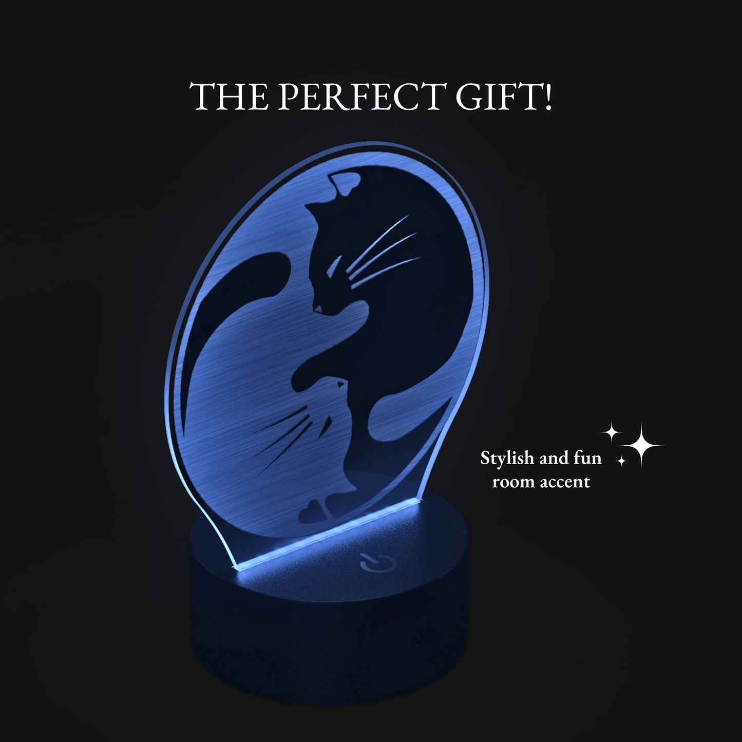 Yin Yang Cat Led Light Cat Owner Gift Cat Night Light