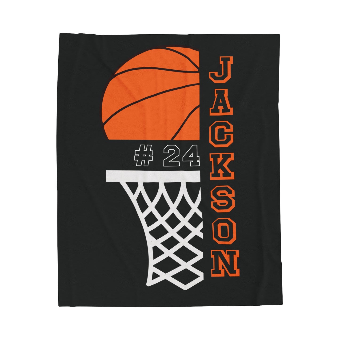 Custom Basketball Blanket Personalized Basketball Gift