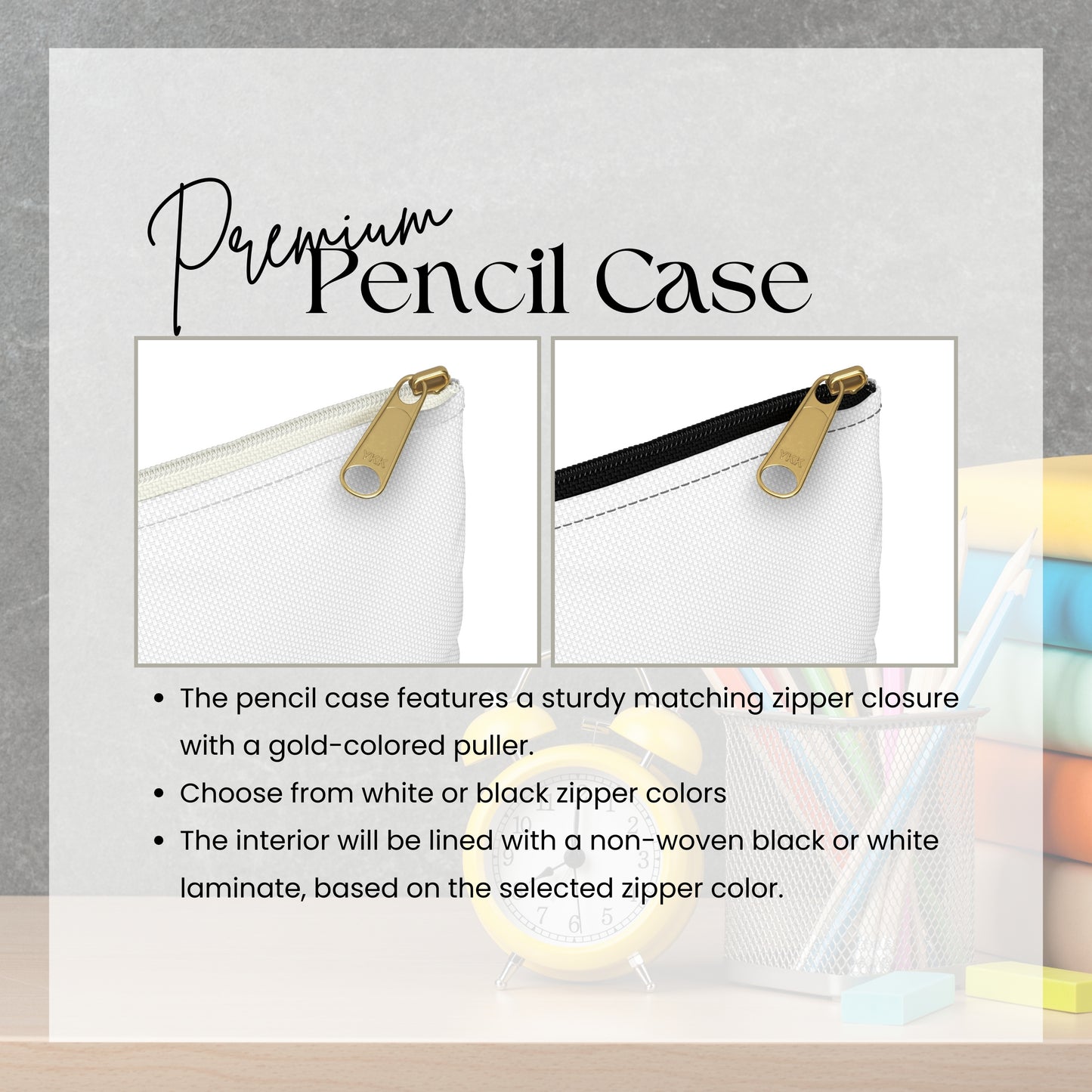 Cute Personalized Boho Rainbow Pencil Case Back to School Gift