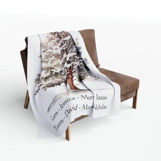 Family Tree Blanket Personalized Family Keepsake