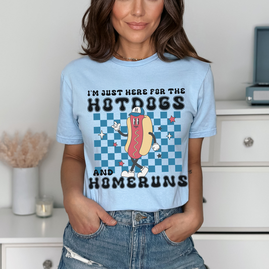 Hotdogs and Homeruns Baseball Shirt