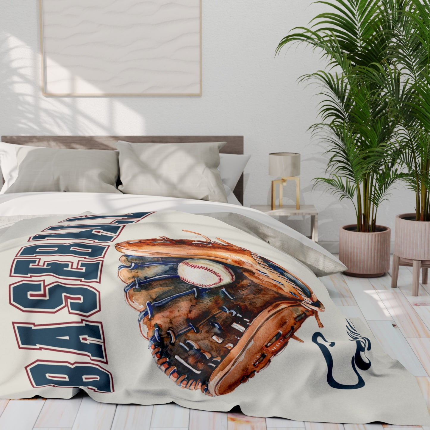 Custom Baseball Blanket With Name Personalized Baseball Gift