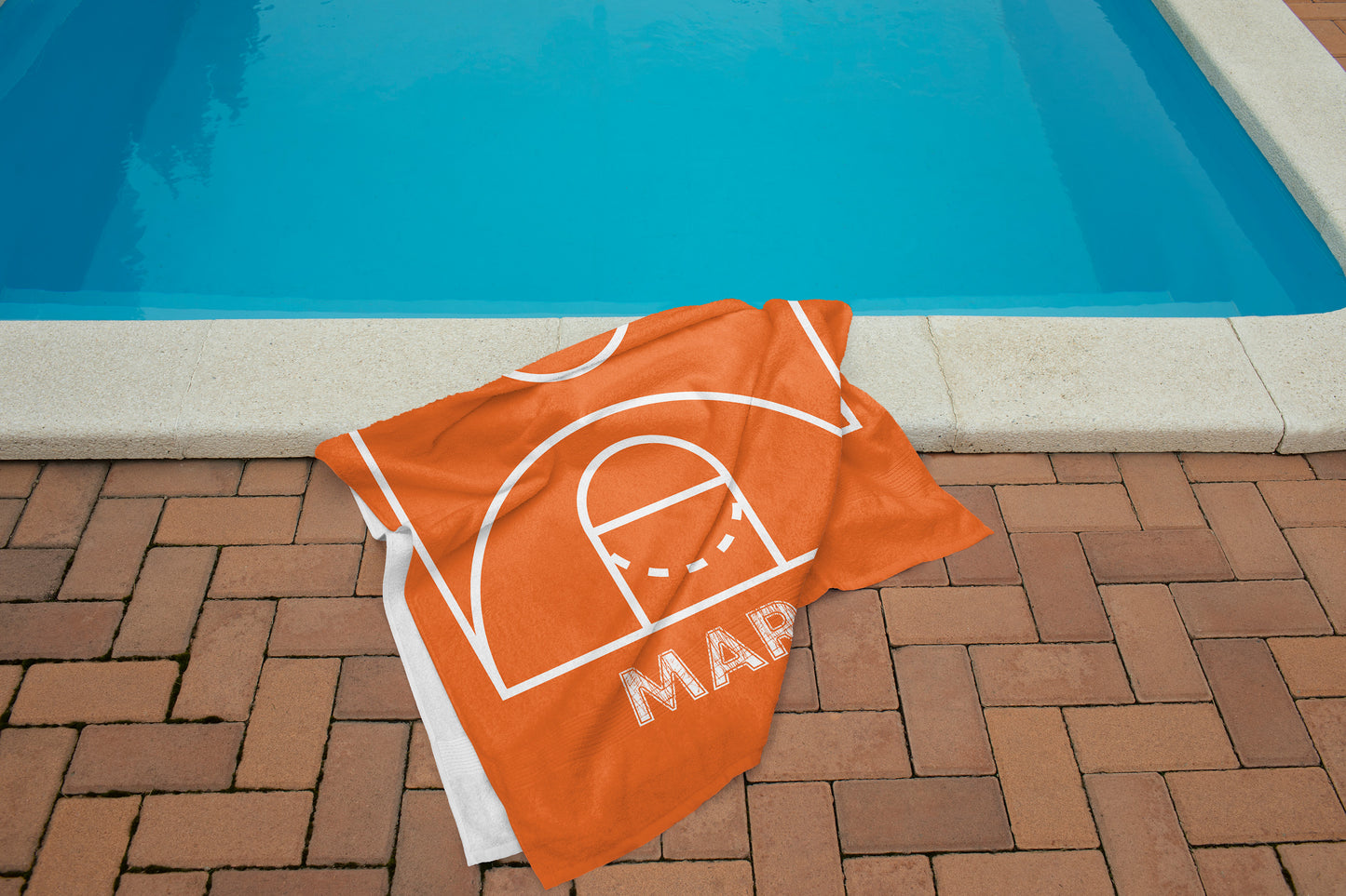 Custom Basketball Beach Towel Personalized Basketball Gift