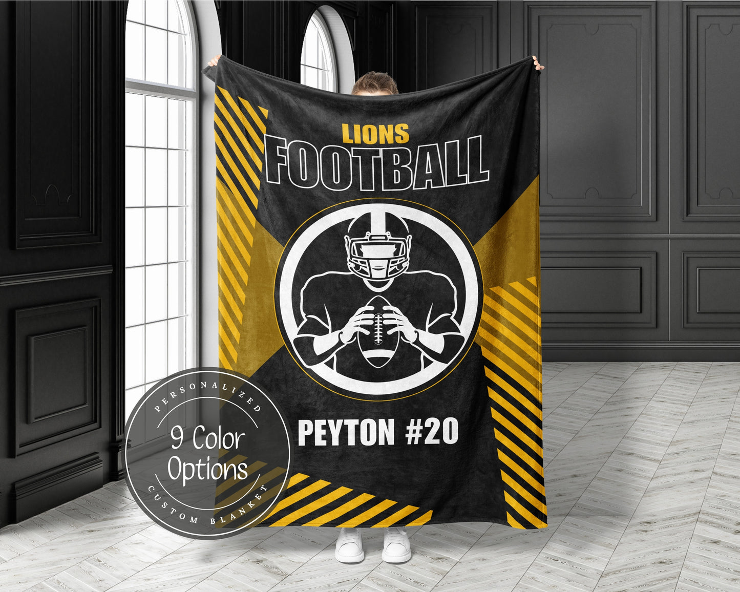 Custom Football Blanket