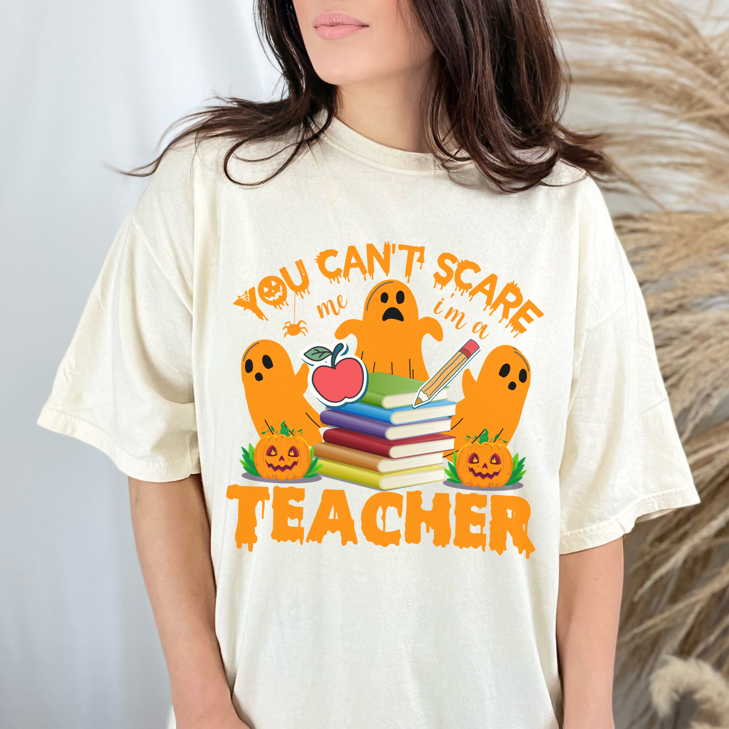 Halloween TShirt Comfort Colors Shirt For Teacher Retro Halloween T Shirt New Teacher Gift For Her Cute Halloween Tee Funny Halloween Shirt