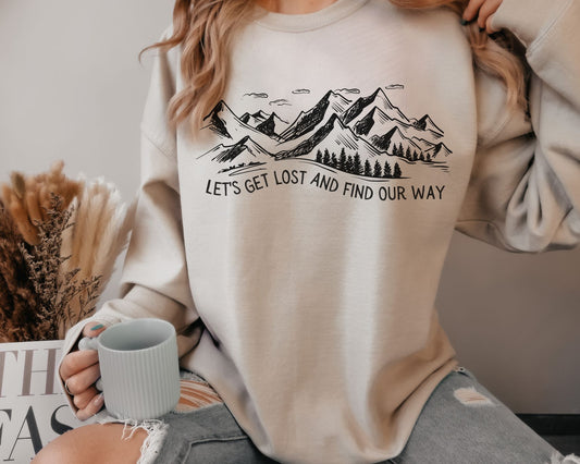 Mountain Sweatshirt Nature Lover Gift Hiking Sweatshirt