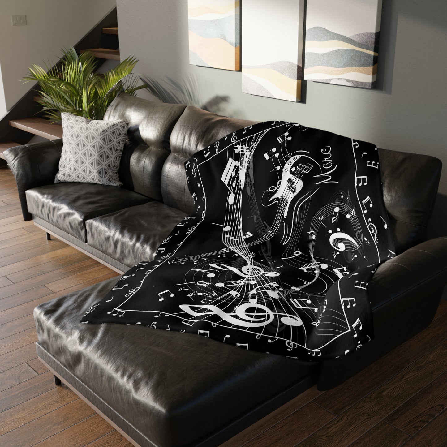 Personalized Guitar Blanket Custom Blanket Guitarist Gift